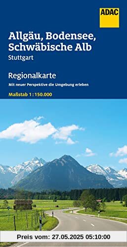 ADAC Regionalkarte Deutschland Blatt 15 Allgäu, Bodensee, Schwäbische Alb: Stuttgart (ADAC Regionalkarten 1:150.000, Band 15)