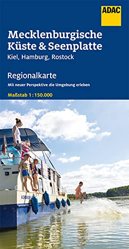 ADAC Regionalkarte 02 Mecklenburgische Küste und Seenplatte 1:150.000: Kiel, Hamburg, Rostock - Straßenkarte und Autokarte von ADAC