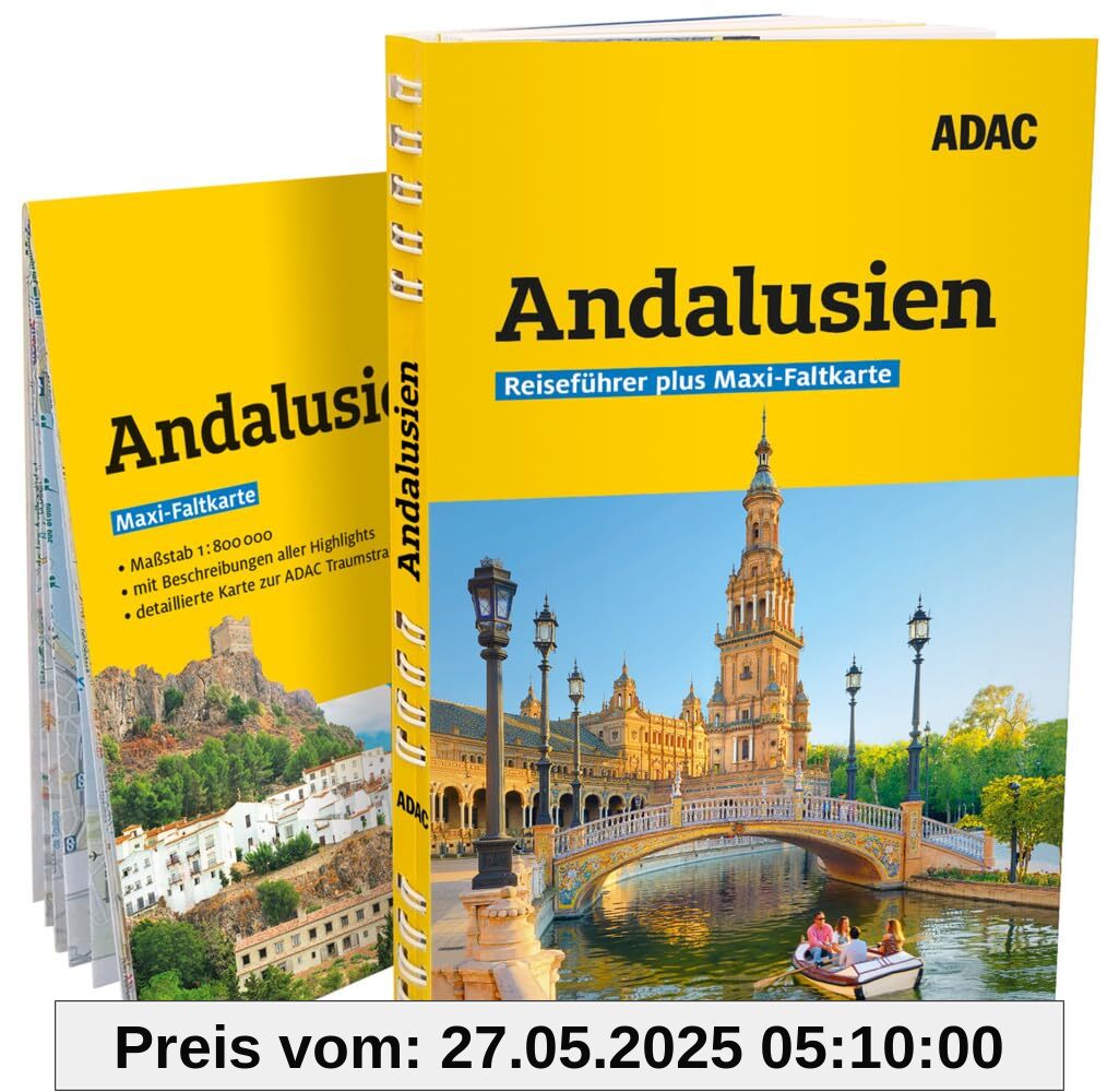 ADAC Reiseführer plus Andalusien: Mit Maxi-Faltkarte und praktischer Spiralbindung