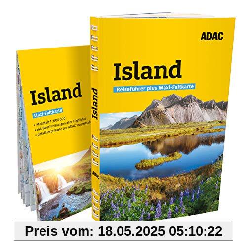 ADAC Reiseführer plus Island: Mit Maxi-Faltkarte und praktischer Spiralbindung