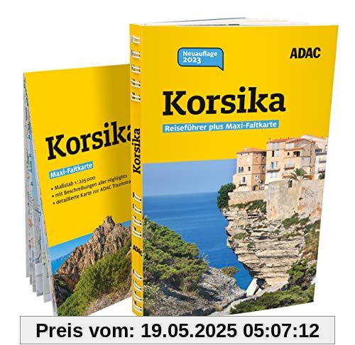 ADAC Reiseführer plus Korsika: Mit Maxi-Faltkarte und praktischer Spiralbindung