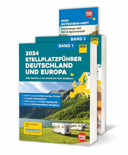 ADAC Stellplatzführer 2024 Deutschland und Europa: Über 6000 Stellplätze - mit rund 550 Bauern...