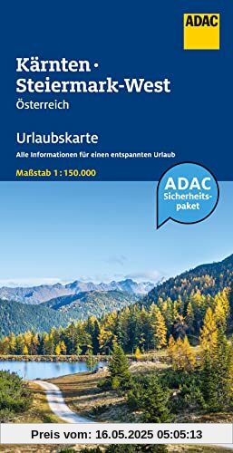 ADAC Urlaubskarte Österreich 04 Kärnten, Steiermark-West 1:150.000