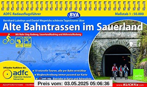 ADFC-Radausflugsführer Alte Bahntrassen im Sauerland 1:50.000 praktische Spiralbindung, reiß- und wetterfest, GPS-Tracks Download: Mit ... und Möhnetal-Radweg (ADFC Radführer)