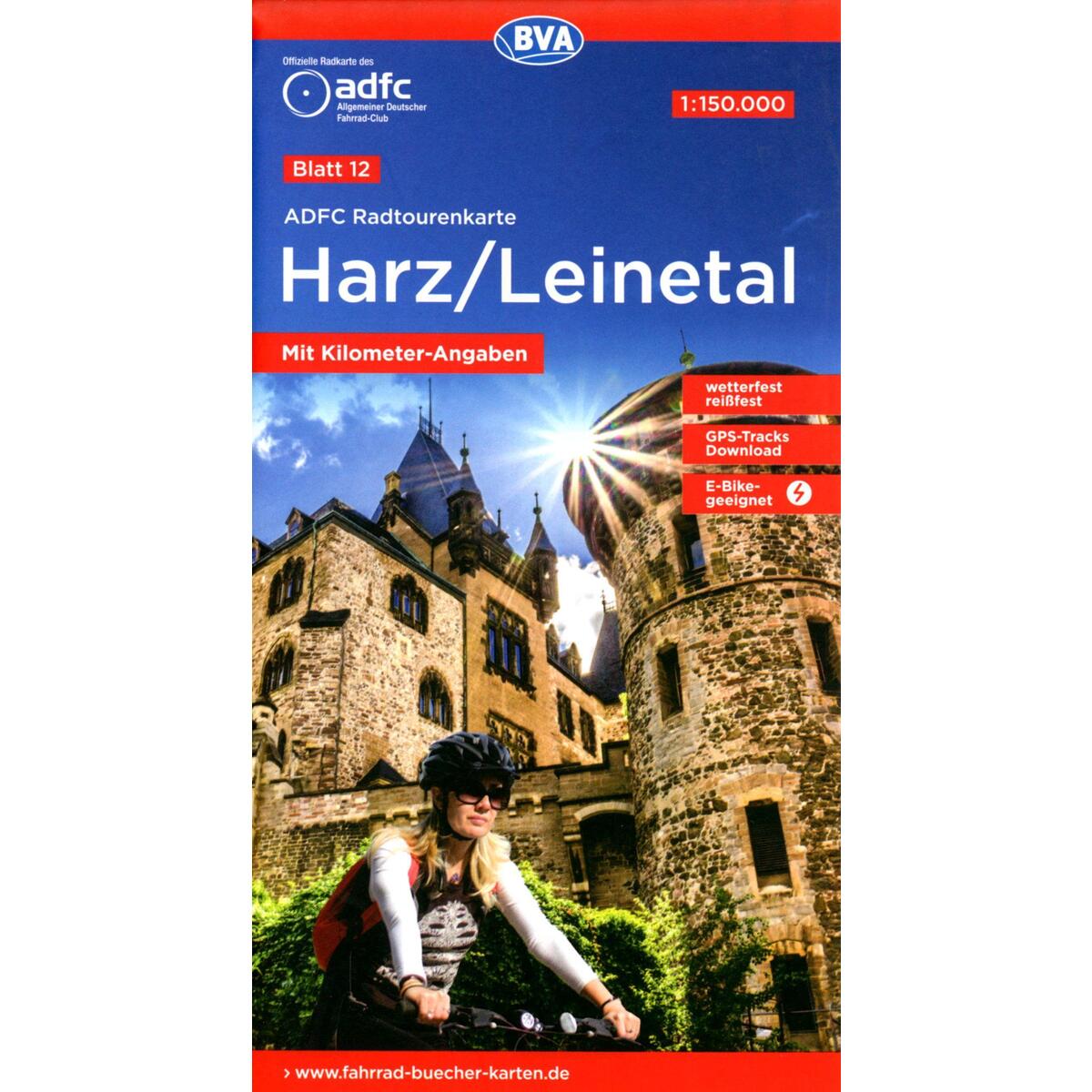 ADFC-Radtourenkarte 12 Harz /Leinetal 1:150.000, reiß- und wetterfest, GPS-Track... ADFC-Radtourenkarte 12 Harz /Leinetal 1:150.000, reiß- und wetterfest, GPS-Track... von BVA Bielefelder Verlag
