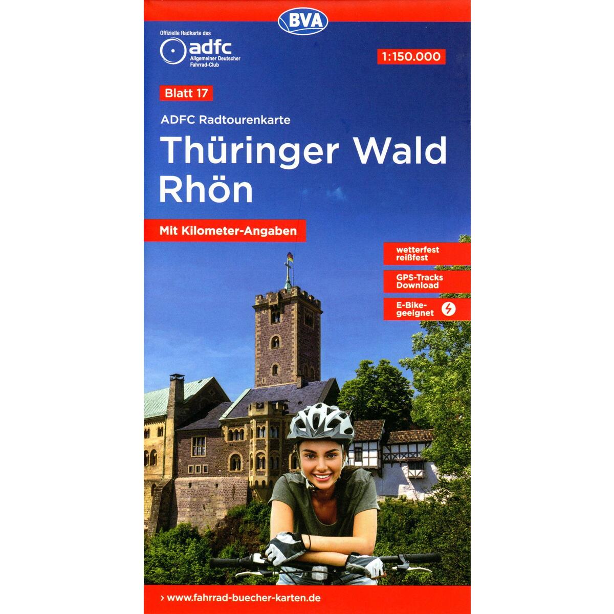 ADFC-Radtourenkarte 17 Thüringer Wald Rhön 1:150.000, reiß- und wetterfest, E-Bi... ADFC-Radtourenkarte 17 Thüringer Wald Rhön 1:150.000, reiß- und wetterfest, E-Bi... von BVA Bielefelder Verlag