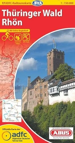 ADFC-Radtourenkarte 17 Thüringer Wald Rhön 1:150.000, reiß- und wetterfest, GPS-Tracks Download und Online-Begleitheft: Mit Online-Begleitheft. ... GPS-Tracks (ADFC-Radtourenkarte 1:150.000)