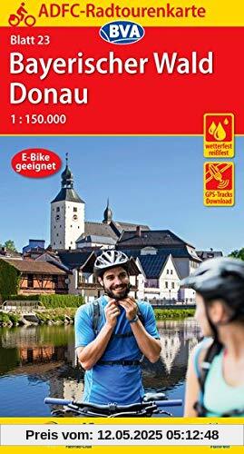 ADFC-Radtourenkarte 23 Bayerischer Wald Donau 1:150.000, reiß- und wetterfest, GPS-Tracks Download (ADFC-Radtourenkarte 1:150000)