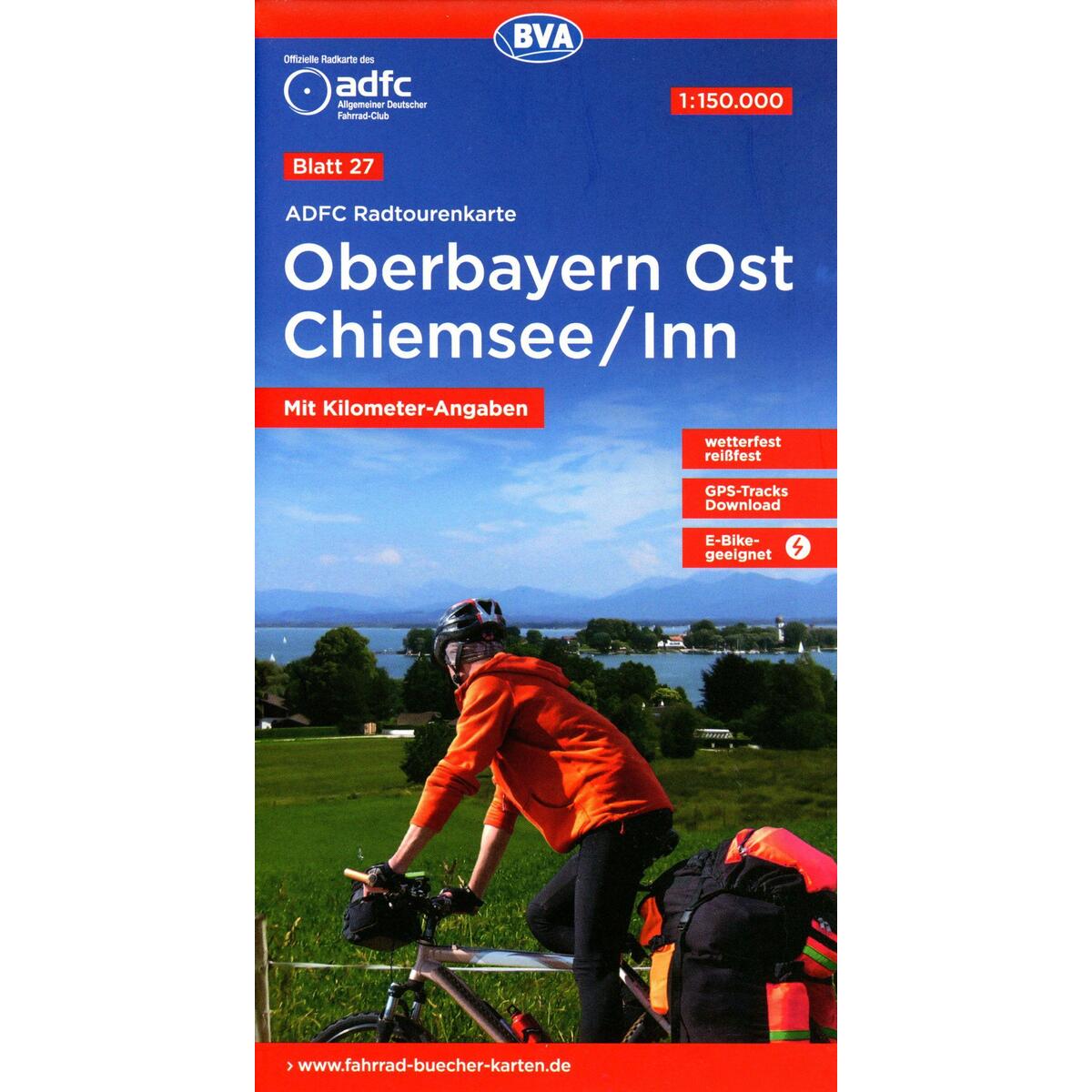 ADFC-Radtourenkarte 27 Oberbayern Ost Chiemsee/Inn 1:150.000, reiß- und wetterfe... ADFC-Radtourenkarte 27 Oberbayern Ost Chiemsee/Inn 1:150.000, reiß- und wetterfe... von BVA Bielefelder Verlag