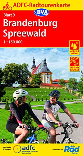 ADFC-Radtourenkarte 9 Brandenburg Spreewald 1:150.000, reiß- und wetterfest, E-Bike geeignet, GPS-Tracks Download (ADFC-Radtourenkarte 1:150.000, Band 9)