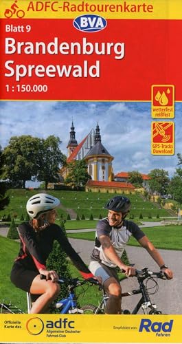 ADFC-Radtourenkarte 9 Brandenburg Spreewald 1:150.000, reiß- und wetterfest, E-Bike geeignet, GPS-Tracks Download (ADFC-Radtourenkarte 1:150.000, Band 9)