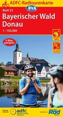 ADFC-Radtourenkarte Bayerischer Wald Donau von BVA BikeMedia