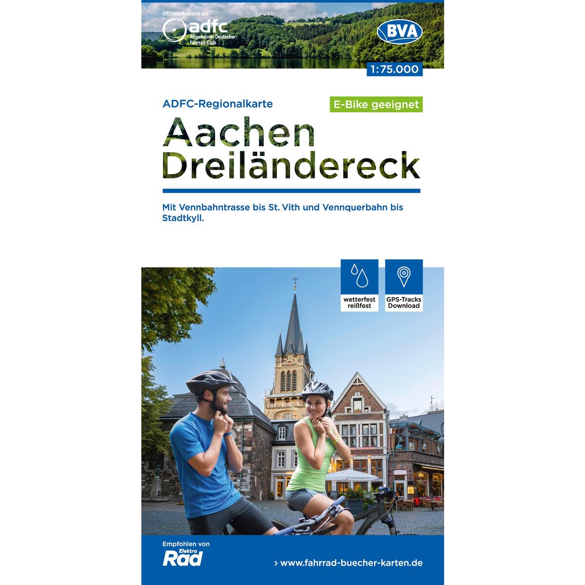 ADFC-Regionalkarte Aachen /Dreiländereck, 1:75.000, reiß- und wetterfest, GPS-Tr... ADFC-Regionalkarte Aachen /Dreiländereck, 1:75.000, reiß- und wetterfest, GPS-Tr... von BVA Bielefelder Verlag