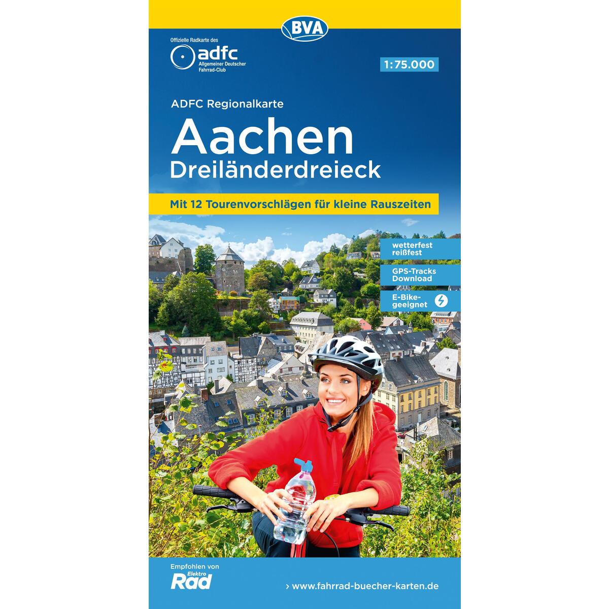 ADFC-Regionalkarte Aachen Dreiländereck, 1:75.000, reiß- und wetterfest, mit kos... ADFC-Regionalkarte Aachen Dreiländereck, 1:75.000, reiß- und wetterfest, mit kos... von BVA Bielefelder Verlag
