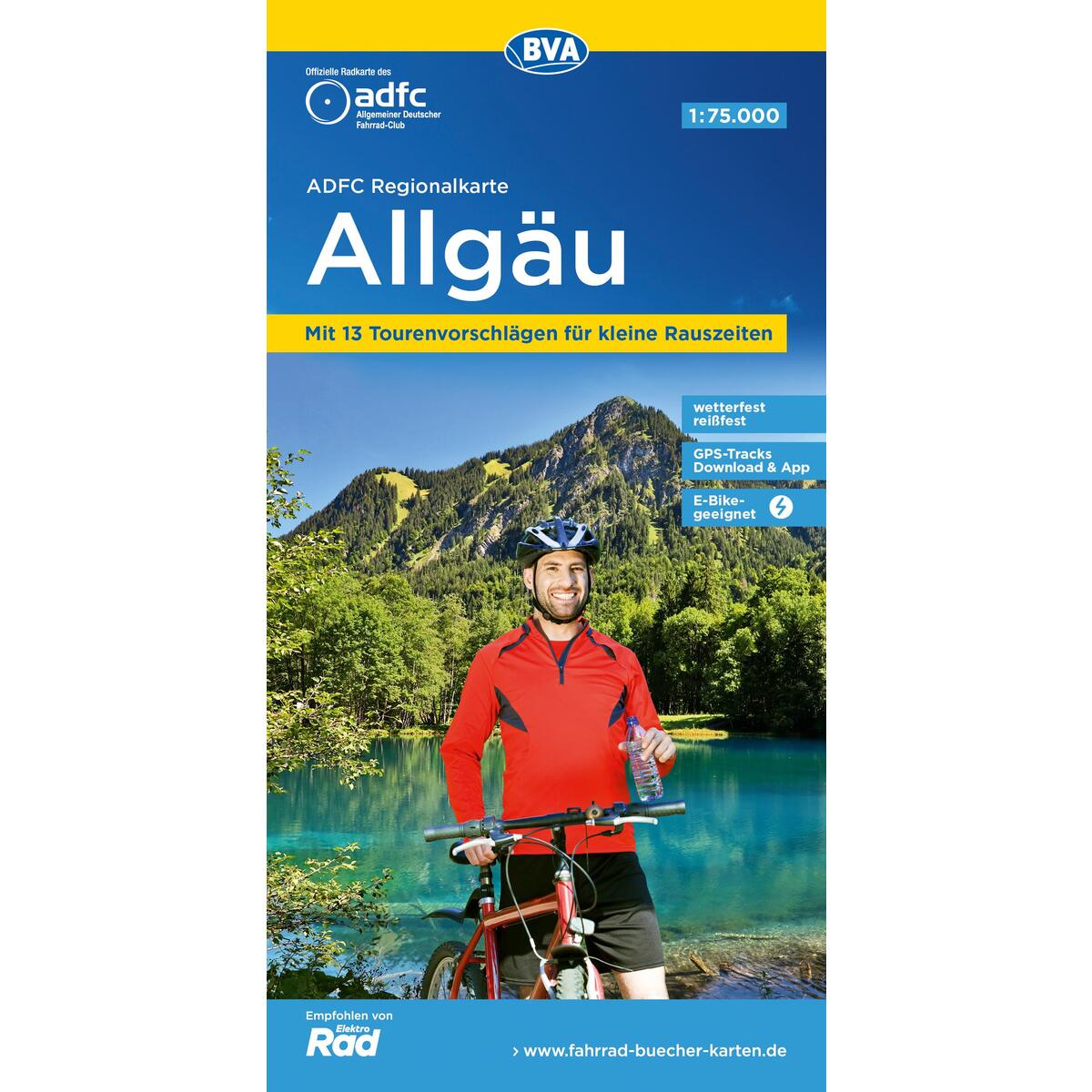 ADFC-Regionalkarte Allgäu 1:75.000, mit Tagestourenvorschlägen, reiß- und wetter... ADFC-Regionalkarte Allgäu 1:75.000, mit Tagestourenvorschlägen, reiß- und wetter... von BVA Bielefelder Verlag