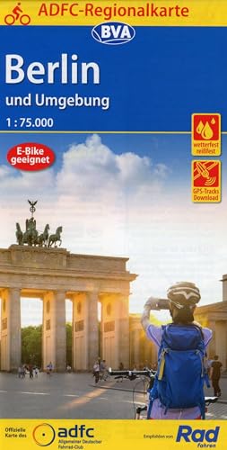 ADFC-Regionalkarte Berlin und Umgebung, 1:75.000, mit Tagestourenvorschlägen, reiß- und wetterfest, E-Bike-geeignet, mit Knotenpunkten, GPS-Tracks Download (ADFC-Regionalkarte 1:75000)