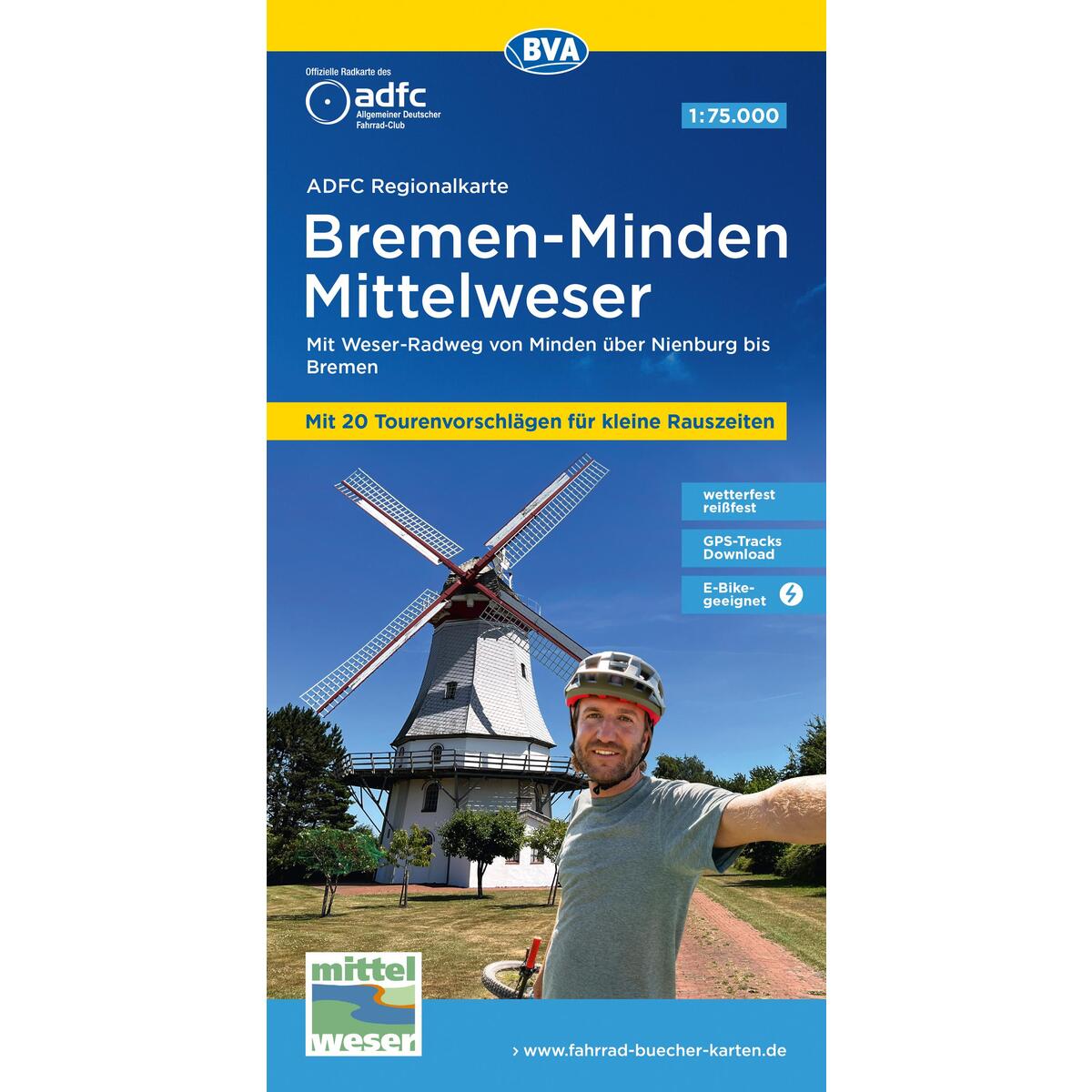 ADFC-Regionalkarte Bremen-Minden Mittelweser, 1:75.000, mit Tagestourenvorschläg... ADFC-Regionalkarte Bremen-Minden Mittelweser, 1:75.000, mit Tagestourenvorschläg... von BVA Bielefelder Verlag