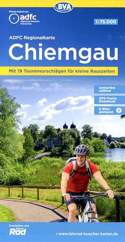 ADFC-Regionalkarte Chiemgau 1:75.000, mit Tagestourenvorschlägen, reiß- und wetterfest, E-Bike-geeignet, GPS-Tracks Download (ADFC-Regionalkarte 1:75000)