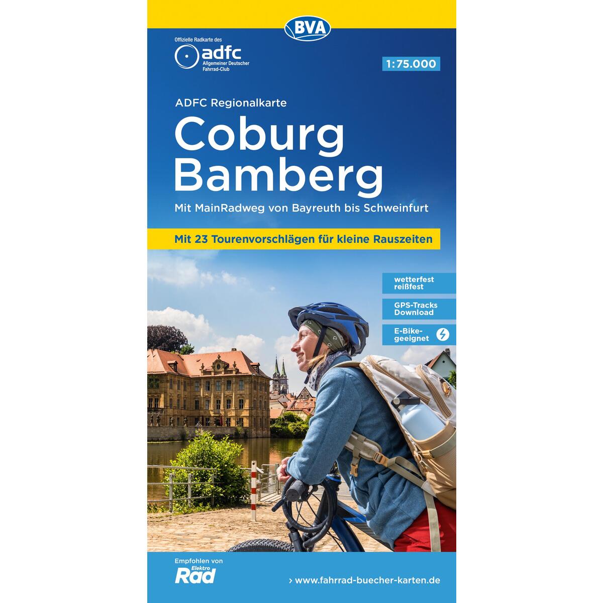 ADFC-Regionalkarte Coburg Bamberg mit Tourenvorschlägen, 1:75.000, reiß- und wet... ADFC-Regionalkarte Coburg Bamberg mit Tourenvorschlägen, 1:75.000, reiß- und wet... von BVA Bielefelder Verlag