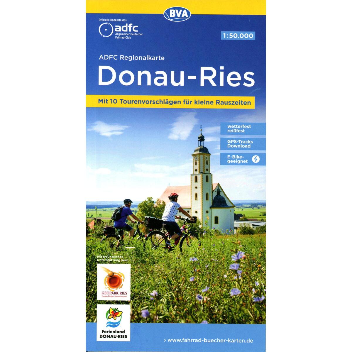 ADFC-Regionalkarte Donau-Ries, 1:50.000, mit Tagestourenvorschlägen, reiß- und w... ADFC-Regionalkarte Donau-Ries, 1:50.000, mit Tagestourenvorschlägen, reiß- und w... von BVA Bielefelder Verlag