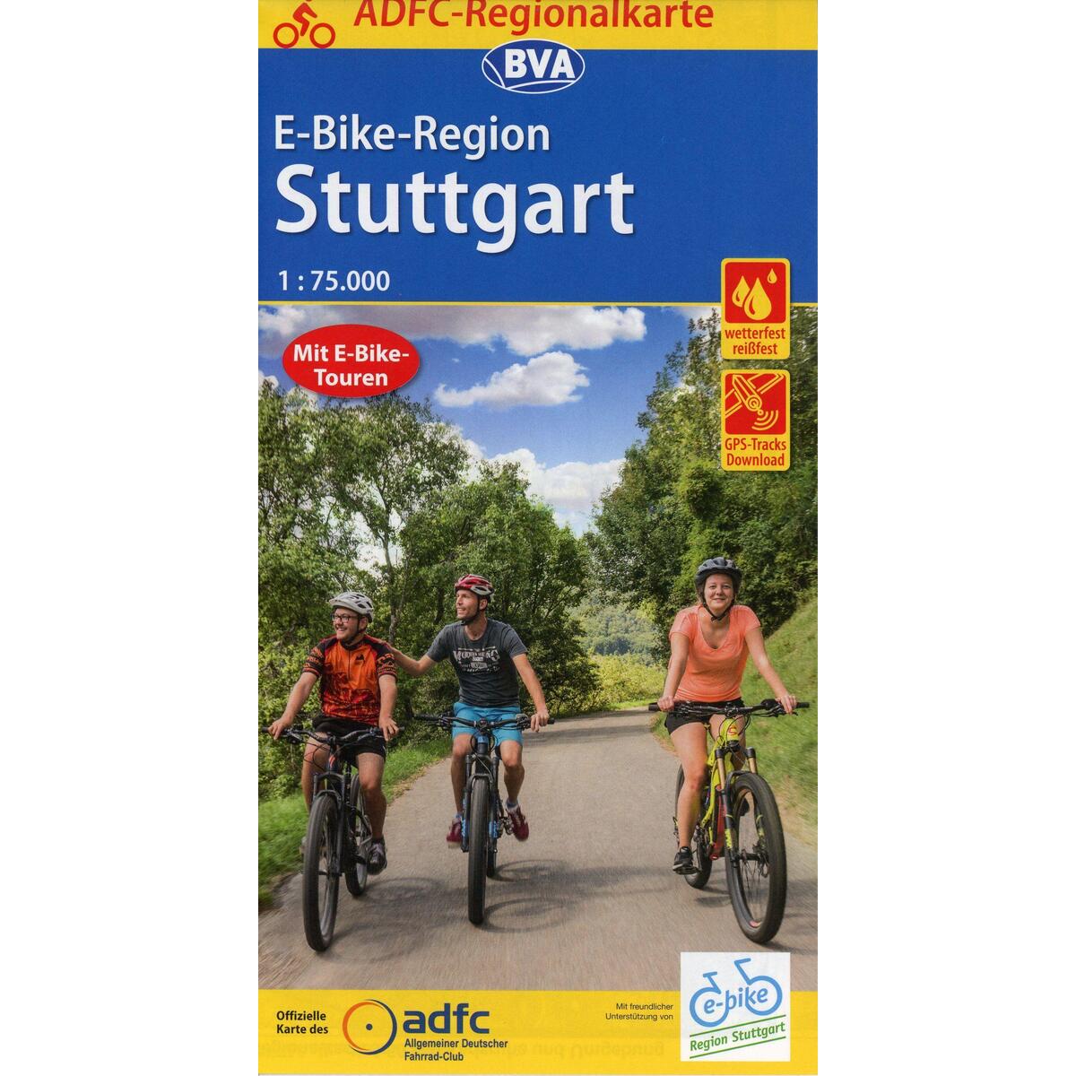 ADFC-Regionalkarte E-Bike-Region Stuttgart, 1:75.000, reiß- und wetterfest, mit ... ADFC-Regionalkarte E-Bike-Region Stuttgart, 1:75.000, reiß- und wetterfest, mit ... von BVA Bielefelder Verlag