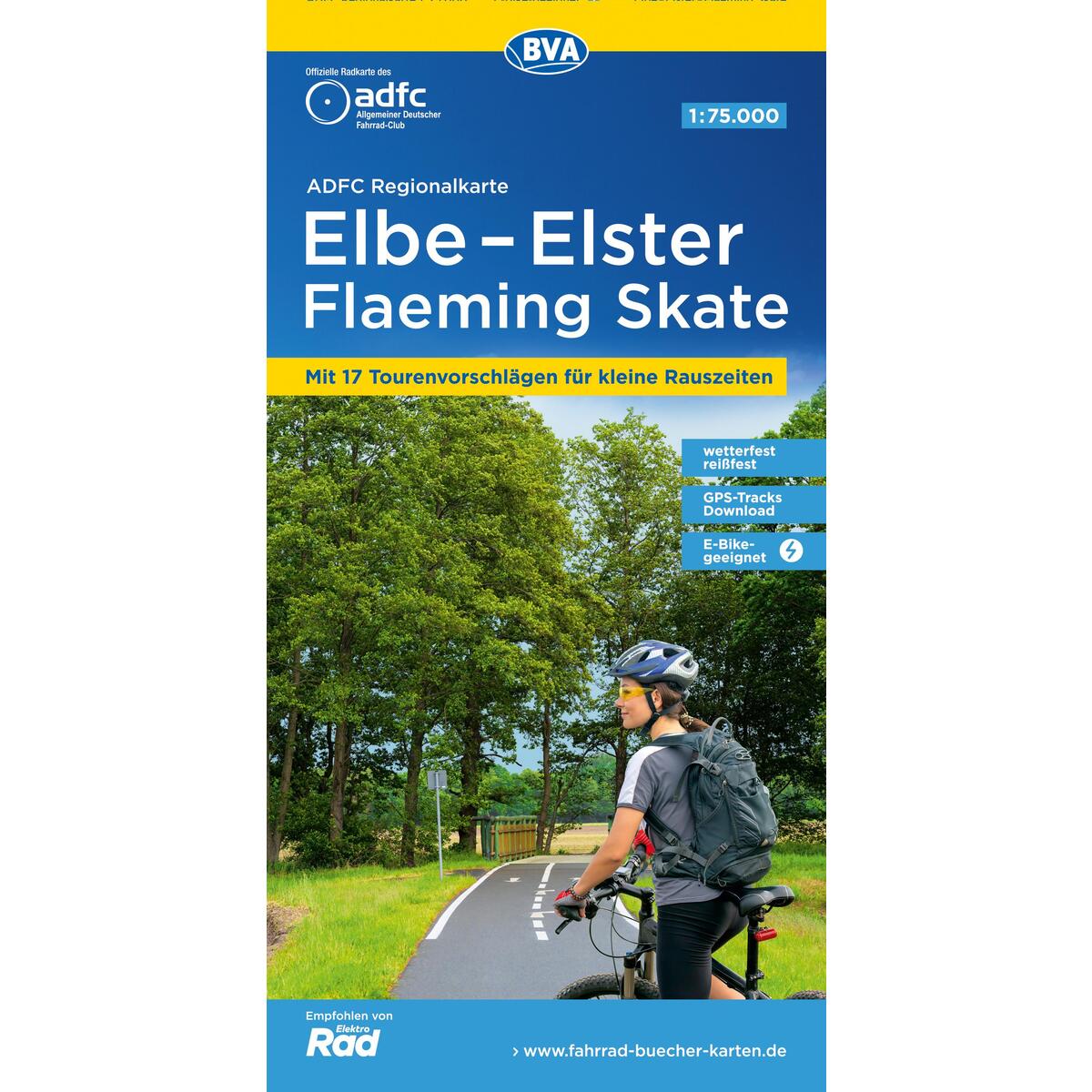 ADFC-Regionalkarte Elbe-Elster-Flaeming Skate, 1:75.000, reiß- und wetterfest, m... ADFC-Regionalkarte Elbe-Elster-Flaeming Skate, 1:75.000, reiß- und wetterfest, m... von BVA Bielefelder Verlag