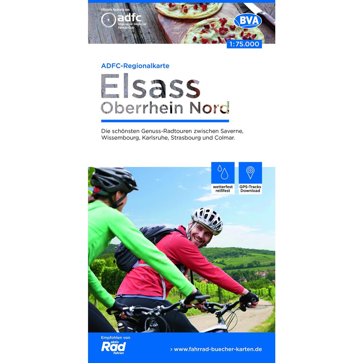 ADFC-Regionalkarte Elsass Oberrhein Nord 1:75.000 ADFC-Regionalkarte Elsass Oberrhein Nord 1:75.000 von BVA Bielefelder Verlag