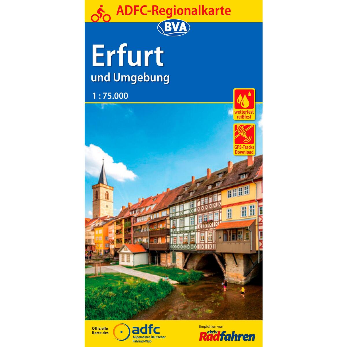 ADFC-Regionalkarte Erfurt und Umgebung, 1:75.000 ADFC-Regionalkarte Erfurt und Umgebung, 1:75.000 von BVA Bielefelder Verlag