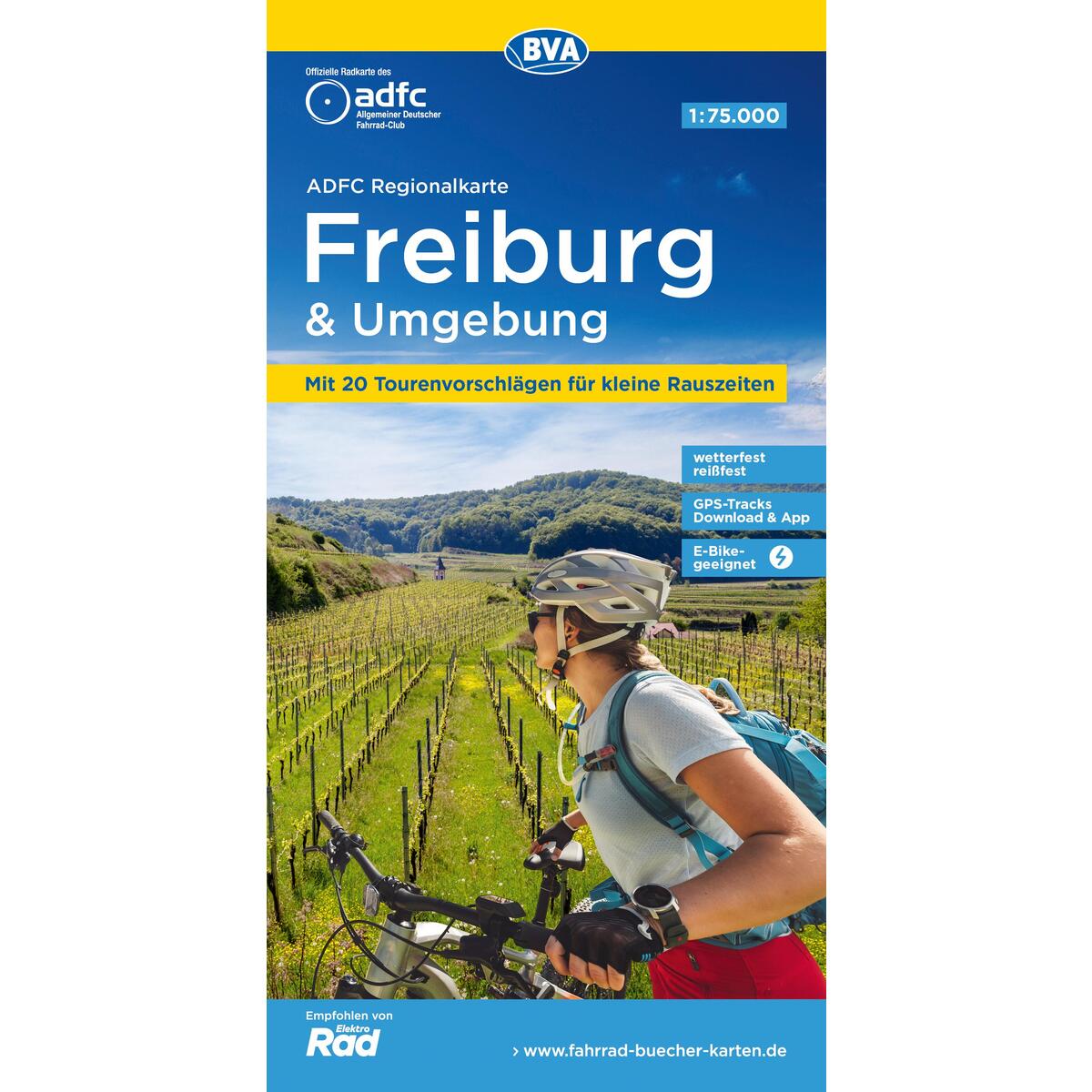 ADFC-Regionalkarte Freiburg und Umgebung 1:75.000, reiß- und wetterfest, GPS-Tra... ADFC-Regionalkarte Freiburg und Umgebung 1:75.000, reiß- und wetterfest, GPS-Tra... von BVA Bielefelder Verlag