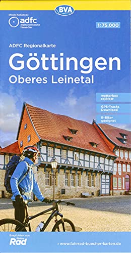 ADFC-Regionalkarte Göttingen Oberes Leinetal, 1:75.000, mit Tagestourenvorschlägen, reiß- und wetterfest, E-Bike-geeignet, GPS-Tracks Download (ADFC-Regionalkarte 1:75000)