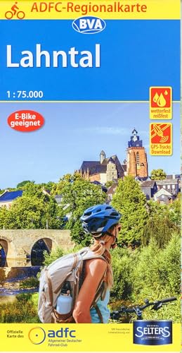 ADFC-Regionalkarte Lahntal, 1:75.000, mit Tagestourenvorschlägen, reiß- und wetterfest, E-Bike-geeignet, mit Knotenpunkten, GPS-Tracks Download (ADFC-Regionalkarte 1:75000)