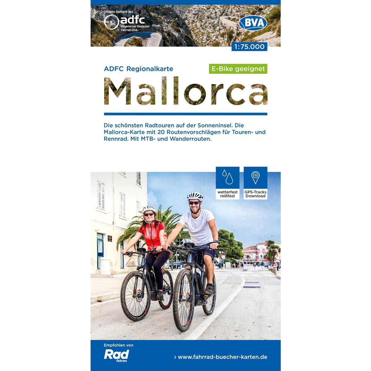 ADFC-Regionalkarte Mallorca, 1:75.000, reiß- und wetterfest, GPS-Tracks Download ADFC-Regionalkarte Mallorca, 1:75.000, reiß- und wetterfest, GPS-Tracks Download von BVA Bielefelder Verlag
