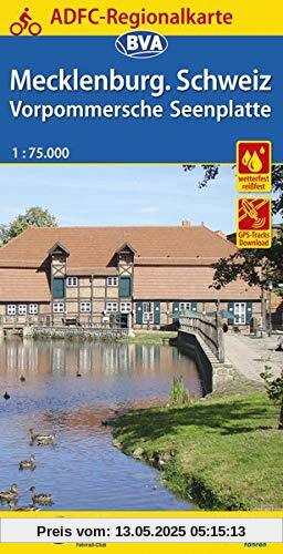 ADFC-Regionalkarte Mecklenburgische Schweiz Vorpommersche Seenplatte, 1:75.000 (ADFC-Regionalkarte 1:75000)