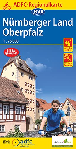 ADFC-Regionalkarte Nürnberger Land/ Oberpfalz, 1:75.000, mit Tagestourenvorschlägen, reiß- und wetterfest, E-Bike-geeignet, GPS-Tracks Download (ADFC-Regionalkarte 1:75000)