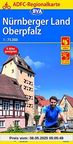 ADFC Regionalkarte Nürnberger Land/ Oberpfalz, 1:75.000, reiß- und wetterfest, GPS-Tracks Download - E-Bike geeignet (ADFC-Regionalkarte 1:75000)