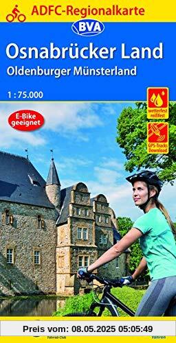 ADFC-Regionalkarte Osnabrücker Land /Oldenburger Münsterland mit Tagestouren-Vorschlägen, 1:75.000, reiß- und wetterfest, GPS-Tracks Download (ADFC-Regionalkarte 1:75000)