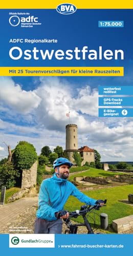 ADFC-Regionalkarte Ostwestfalen, 1:75.000, mit Tagestourenvorschlägen, reiß- und wetterfest, E-Bike-geeignet, GPS-Tracks Download (ADFC-Regionalkarte 1:75000)