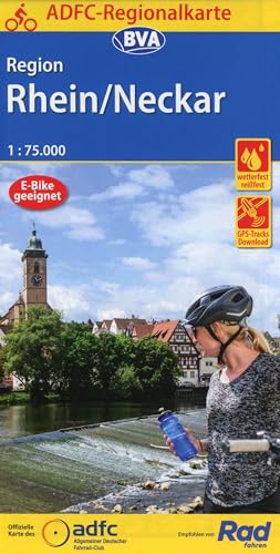 ADFC-Regionalkarte Region Rhein/Neckar, 1:75.000, mit Tagestourenvorschlägen, reiß- und wetterfest, E-Bike-geeignet, GPS-Tracks Download (ADFC-Regionalkarte 1:75000)