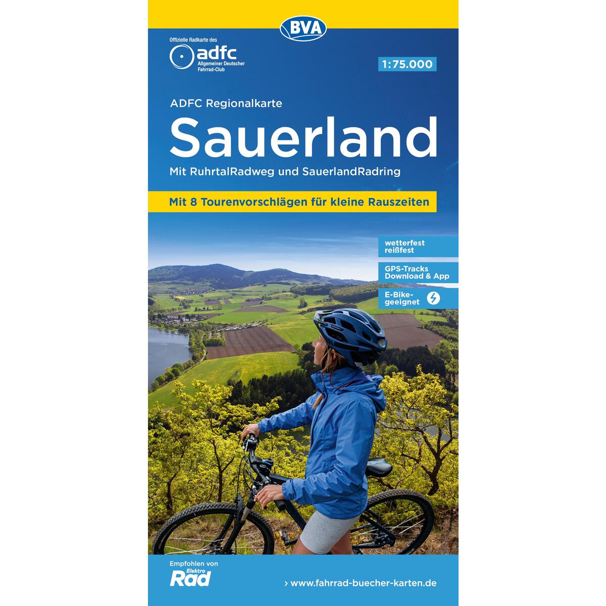 ADFC-Regionalkarte Sauerland mit Tagestouren-Vorschlägen, 1:75.000, reiß- und we... ADFC-Regionalkarte Sauerland mit Tagestouren-Vorschlägen, 1:75.000, reiß- und we... von BVA Bielefelder Verlag