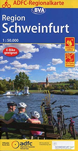 ADFC-Regionalkarte Schweinfurt, 1:50.000, mit Tagestourenvorschlägen, reiß- und wetterfest, E-Bike-geeignet, GPS-Tracks Download (ADFC-Regionalkarte 1:50.000)