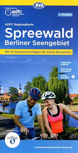 ADFC-Regionalkarte Spreewald Berliner Seengebiet, 1:75.000, mit Tagestourenvorschlägen, reiß- und wetterfest, E-Bike-geeignet, GPS-Tracks Download (ADFC-Regionalkarte 1:75000)