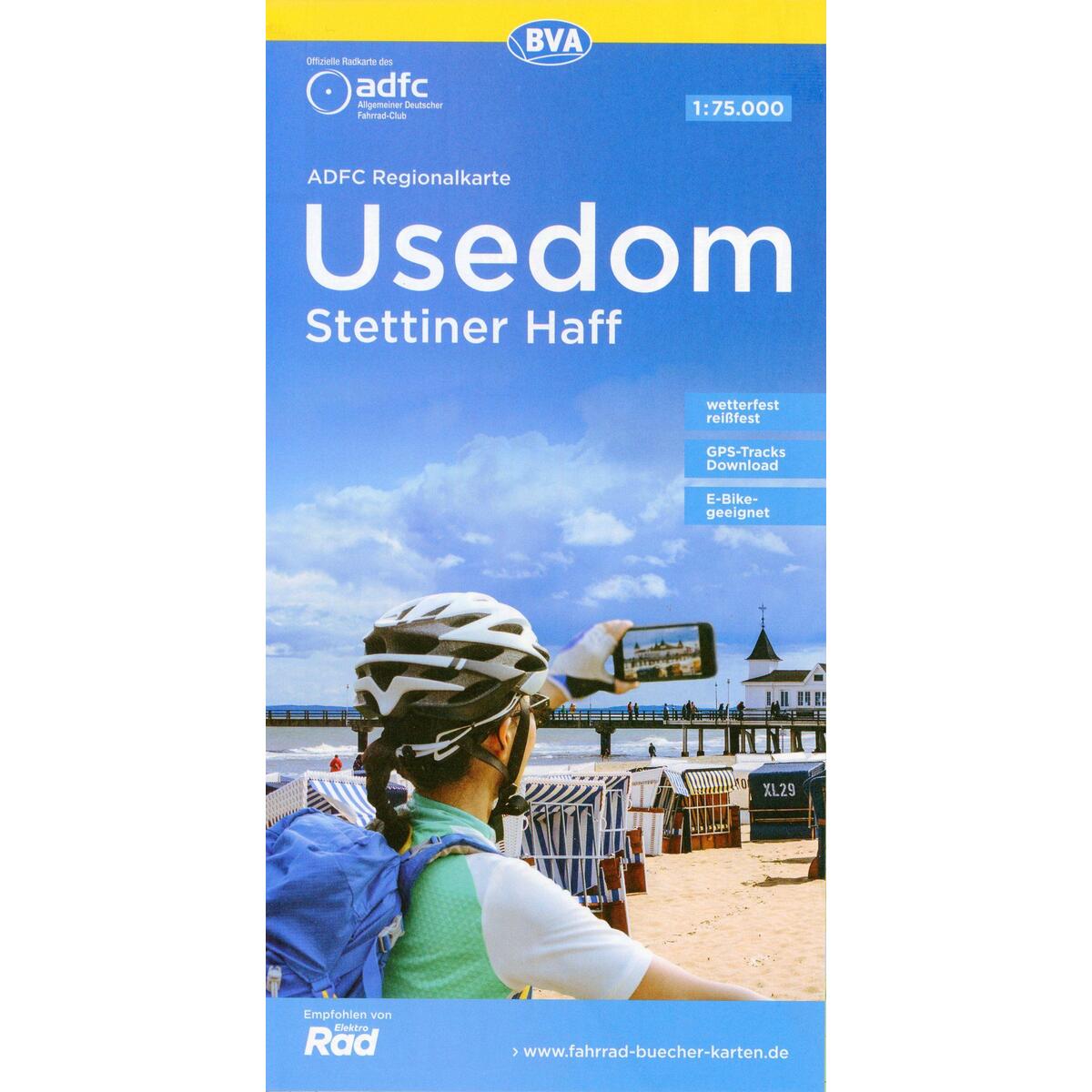 ADFC-Regionalkarte Usedom Stettiner Haff, 1:75.000, mit Tagestourenvorschlägen, ... ADFC-Regionalkarte Usedom Stettiner Haff, 1:75.000, mit Tagestourenvorschlägen, ... von BVA Bielefelder Verlag