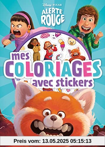 ALERTE ROUGE - Mes Coloriages avec Stickers - Disney Pixar