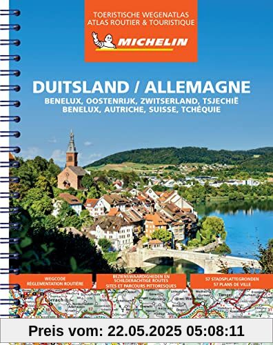 ALLEMAGNE, BENELUX, AUT, SUISSE, TCH 22462 ATLAS: Wegenatlas Schaal 1 : 300.000 (Michelin Atlassen)