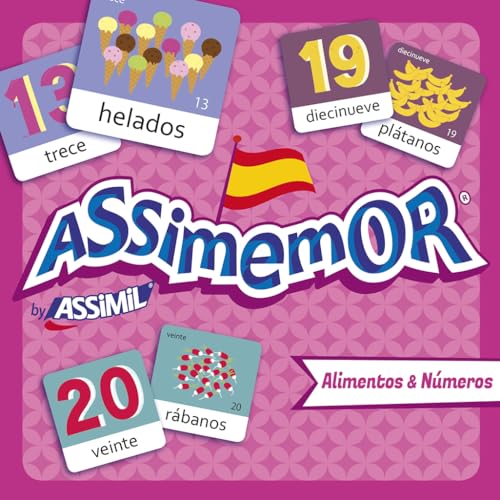 ASSiMEMOR Alimentos & Números (Speisen & Zahlen): Das kinderleichte Spanisch-Gedächtnisspiel von ASSiMiL