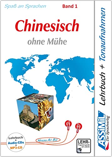 ASSiMiL Chinesisch ohne Mühe Band 1 - Audio-Plus-Sprachkurs - Niveau A1-A2: Selbstlernkurs in deutscher Sprache, Lehrbuch + 4 Audio-CDs + 1 MP3-CD