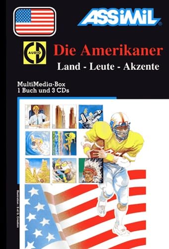 ASSiMiL Die Amerikaner - MP3-KombiBox - Niveau B1-B2: Land - Leute - Akzente, Sonderausgabe: Lehrbuch + MP3-Audiodateien + Sprachführer