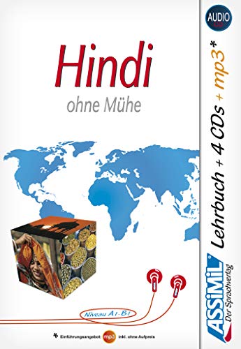 ASSiMiL Hindi ohne Mühe - Audio-Plus-Sprachkurs - Niveau A1-B1: Selbstlernkurs in deutscher Sprache, Lehrbuch + 4 Audio-CDs + 1 MP3-CD: Lehrbuch und 4 Audio-CDs inkl. mp3-CD (Senza sforzo) ASSiMiL Hindi ohne Mühe - Audio-Plus-Sprachkurs - Niveau A1-B1: Selbstlernkurs in deutscher Sprache, Lehrbuch + 4 Audio-CDs + 1 MP3-CD: Lehrbuch und 4 Audio-CDs inkl. mp3-CD (Senza sforzo)