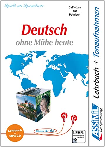 ASSiMiL Język Niemiecki łatwo i przyjemnie - Deutschkurs in polnischer Sprache - MP3-Sprachkurs - Niveau A1-B2: Deutsch als Fremdsprache für Anfänger und Wiedereinsteiger - Lehrbuch + MP3-CD von Assimil