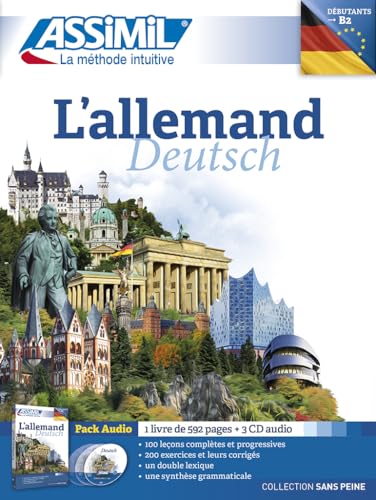ASSiMiL L'allemand - Audio-Sprachkurs - Niveau A1-B2: Deutschkurs auf Französisch für Anfänger und Wiedereinsteiger, Lehrbuch + 3 Audio-CDs (Senza sforzo)
